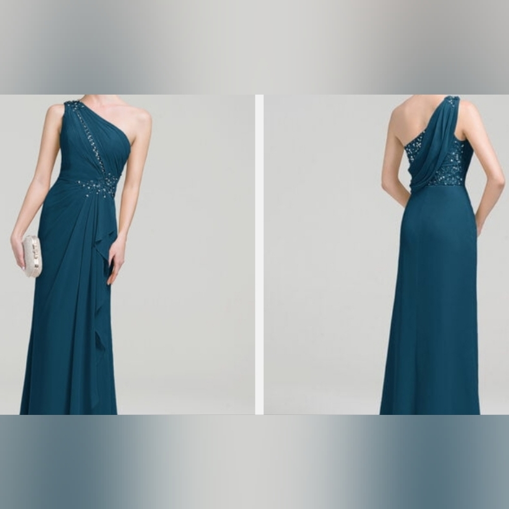 NWT JJ's House! - Ink Blue, Sequin - Gown - Size 12 - Picture 5 of 6